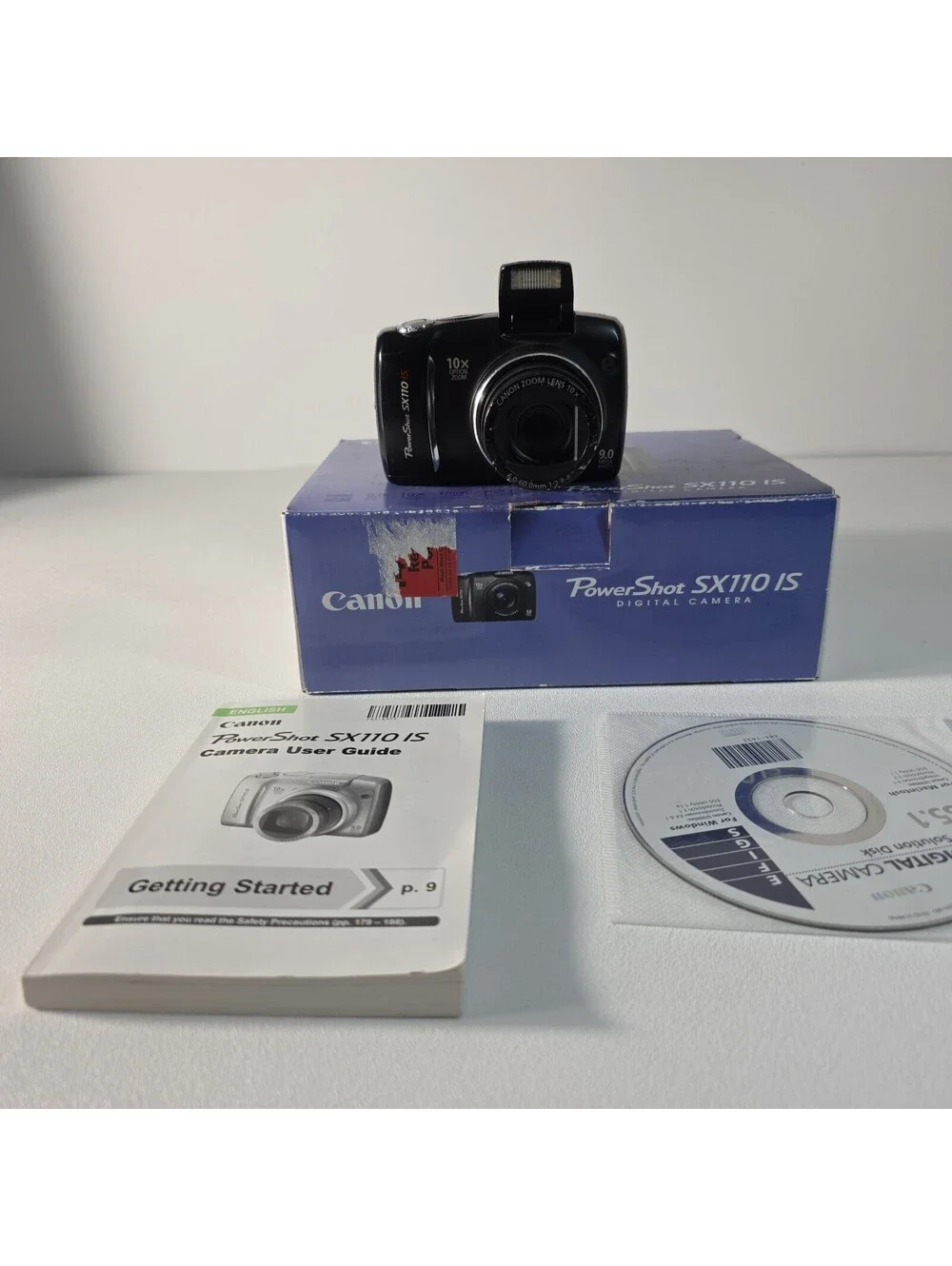 Canon PowerShot SX110 IS 9.0MP Digital Camera 10X Optical Zoom- Tested & Working
